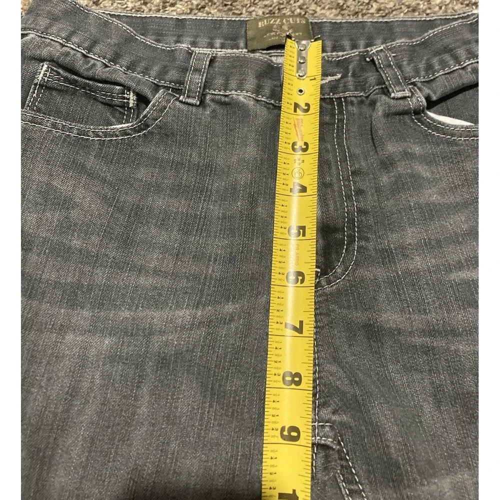 Buzz Cuts By Wax Jean Boys 28x26 Gray Bootcut Jeans Youth Size 16 Fade Wash